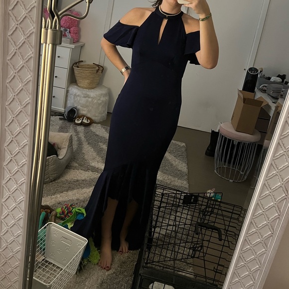 Shoshanna Navy Gown - Picture 2 of 3